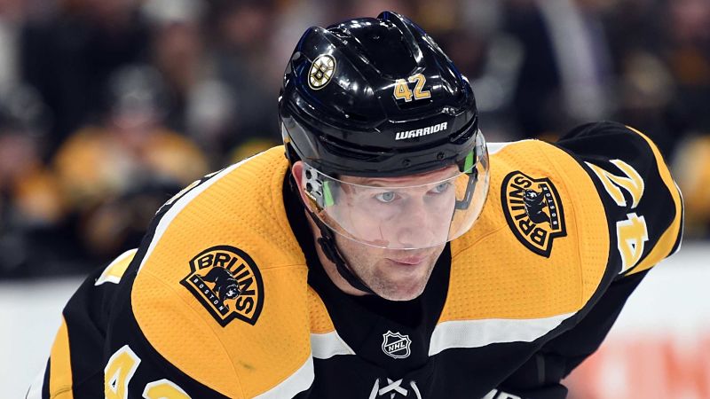 Boston Bruins forward David Backes