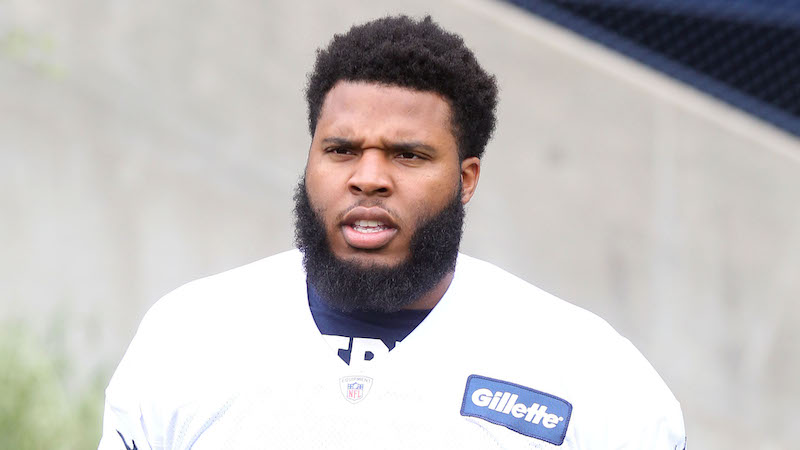 Patriots offensive tackle Isaiah Wynn
