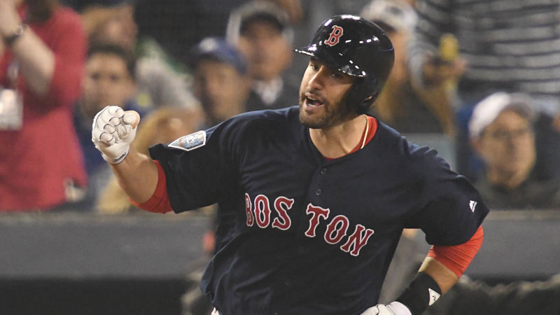Red Sox designated hitter J.D. Martinez