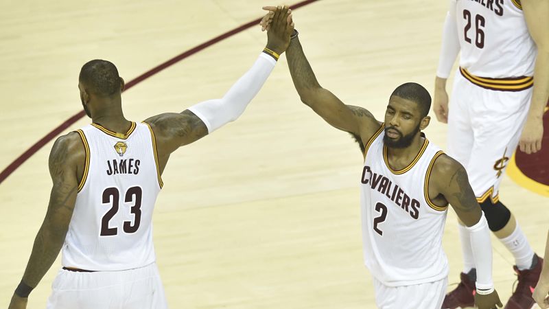 Kyrie Irving and LeBron James
