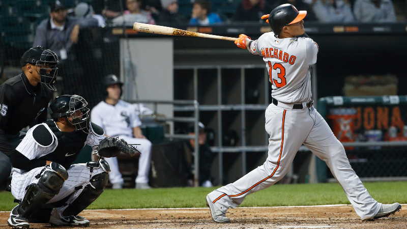 MLB infielder Manny Machado (right)