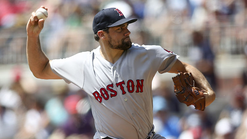 Boston Red Sox pitcher Nathan Eovaldi