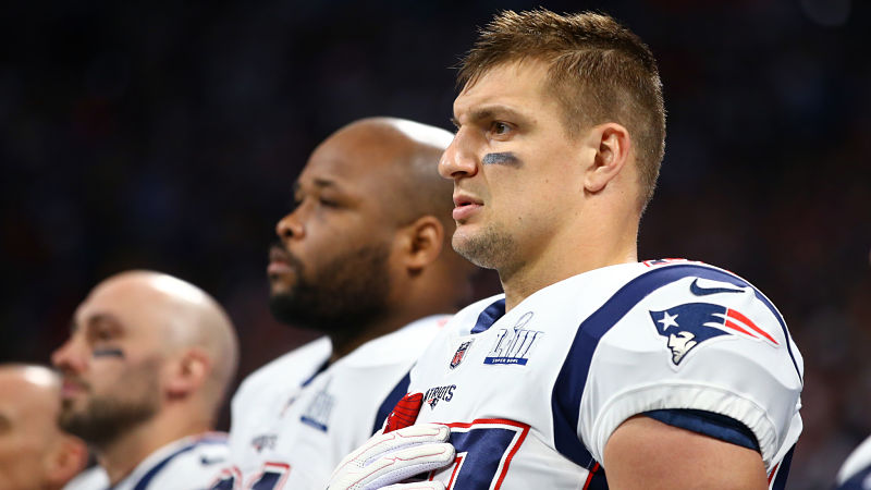 New England Patriots tight end Rob Gronkowski