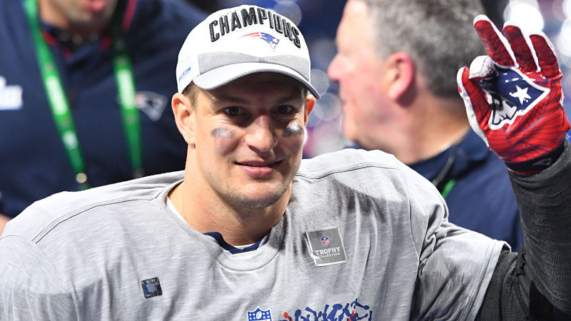 New England Patriots tight end Rob Gronkowski