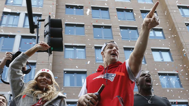 New England Patriots tight end Rob Gronkowski