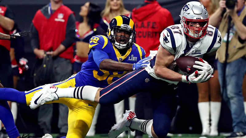 New England Patriots tight end Rob Gronkowski
