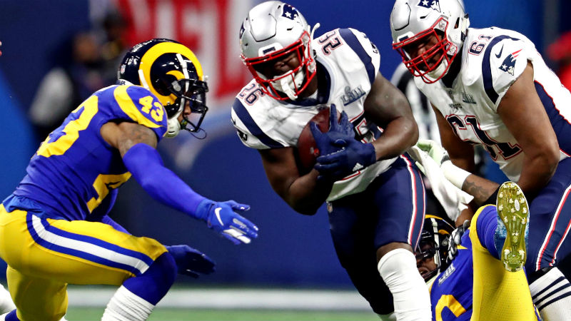 New England Patriots running back Sony Michel