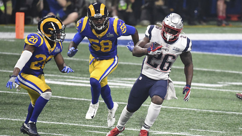 New England Patriots running back Sony Michel