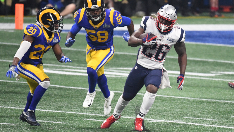 New England Patriots running back Sony Michel