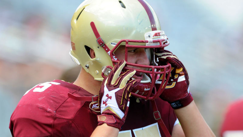 Boston College Eagles offensive lineman Chris Lindstrom