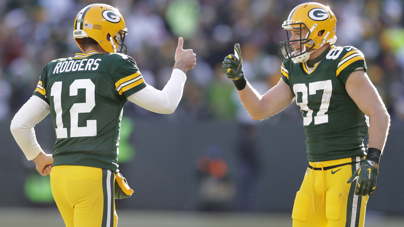 Green Bay Packers Quarterback Aaron Rodgers And Oakland Raiders Wide Receiver Jordy Nelson