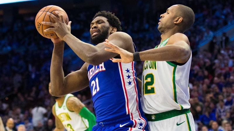 Celtics center Al Horford, 76ers center Joel Embiid