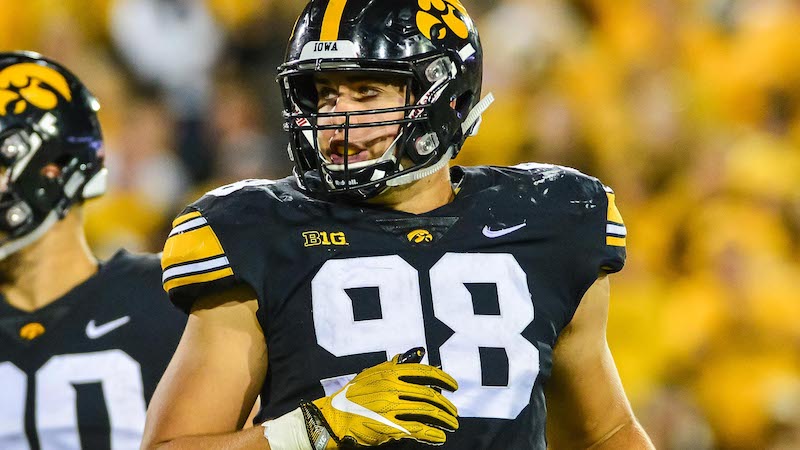 Iowa defensive end Anthony Nelson