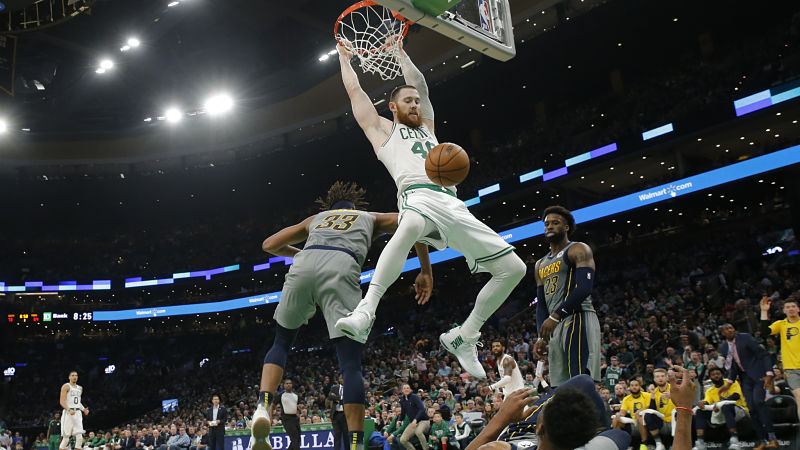 Boston Celtics center Aron Baynes