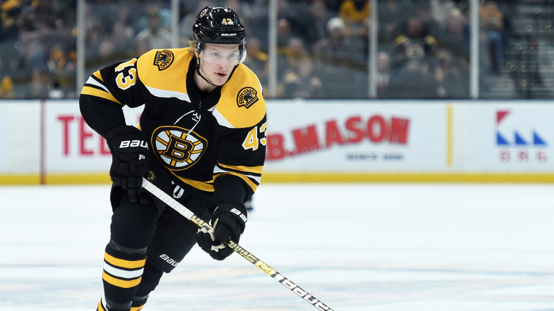 Boston Bruins' Danton Heinen
