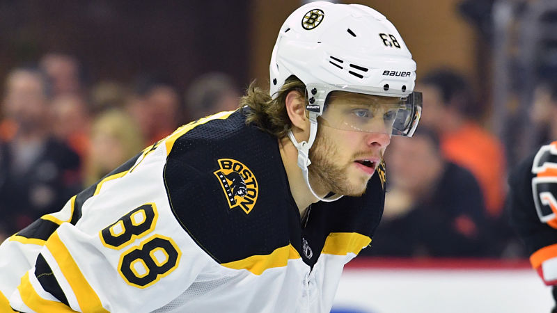 Boston Bruins winger David Pastrnak