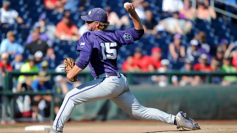 TCU pitcher Durbin Feltman