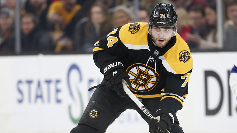 Boston Bruins winger Jake DeBrusk
