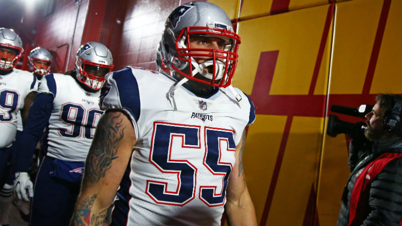 New England Patriots defensive end John Simon