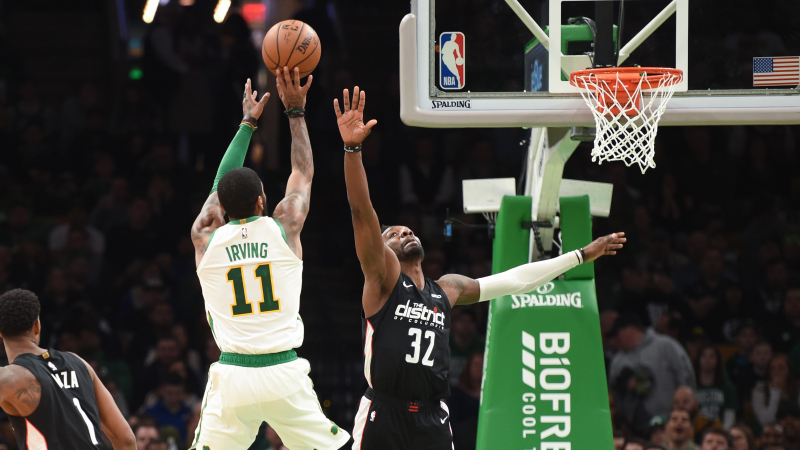 Boston Celtics point guard Kyrie Irving