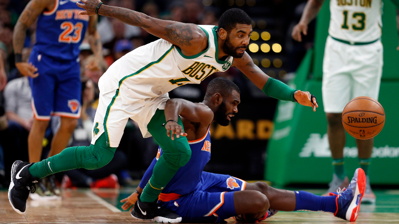 Boston Celtics point guard Kyrie Irving