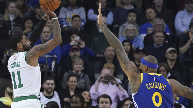 Boston Celtics point guard Kyrie Irving