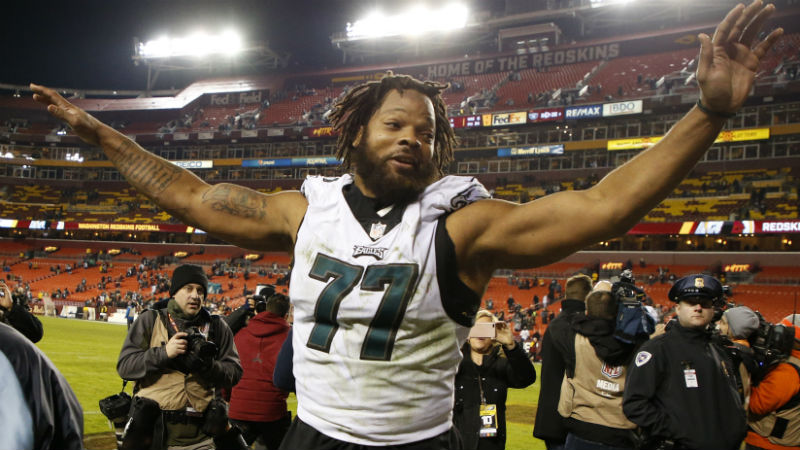 Philadelphia Eagles defensive end Michael Bennett