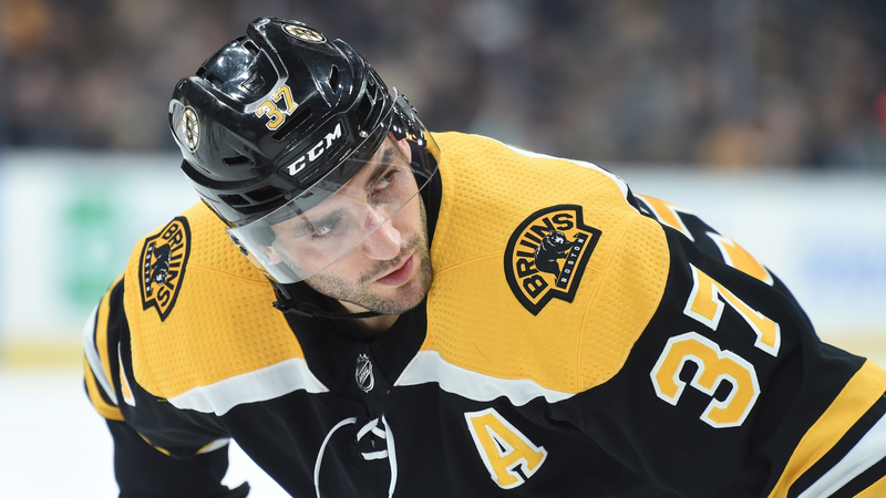 Boston Bruins' Patrice Bergeron
