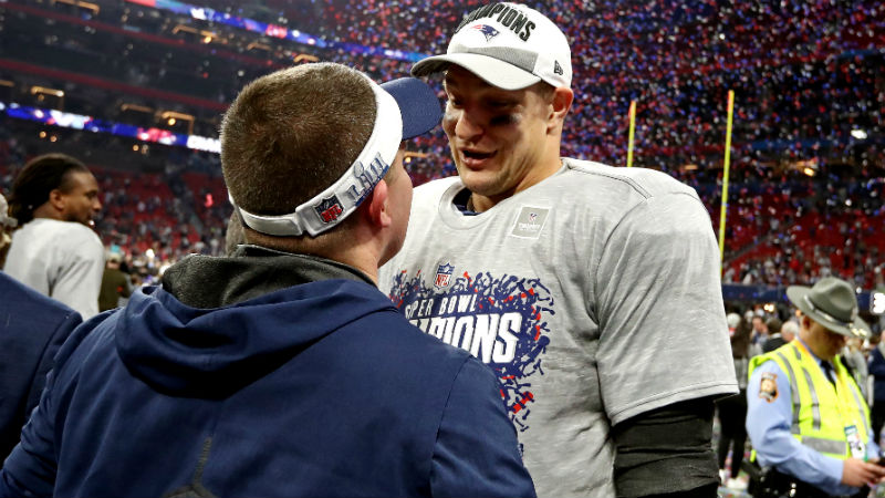 New England Patriots tight end Rob Gronkowski
