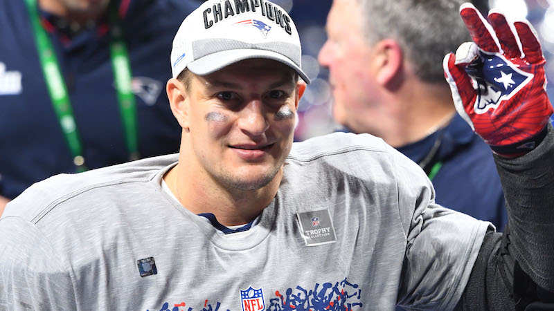 Patriots tight end Rob Gronkowski