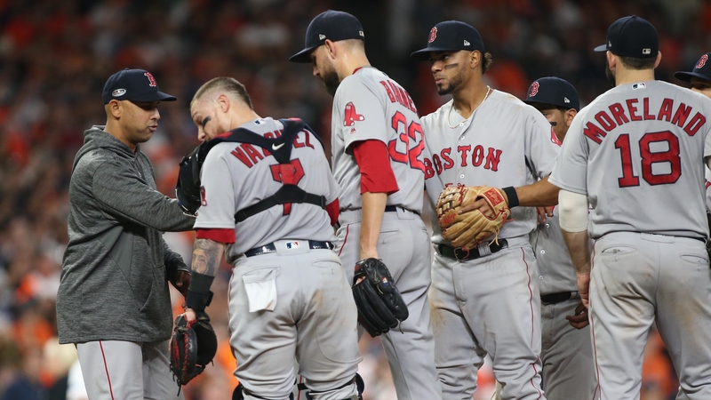 Boston Red Sox Manager Alex Cora And Pitcher Matt Barnes