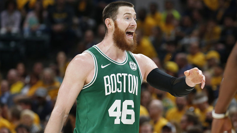 Boston Celtics center Aron Baynes