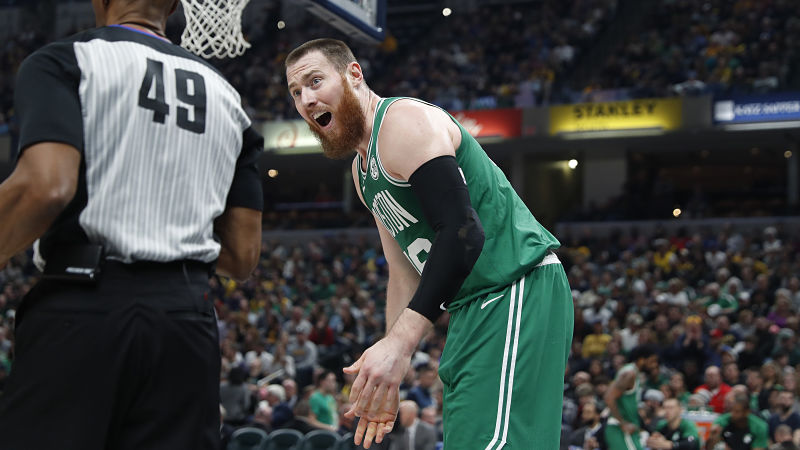 Boston Celtics center Aron Baynes