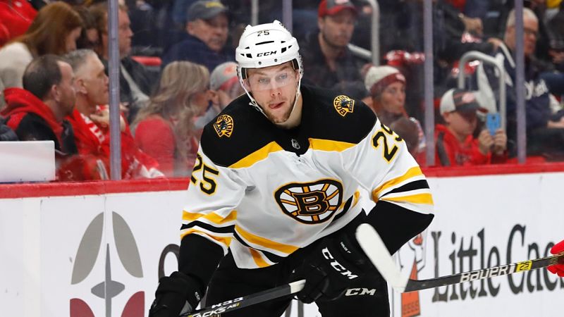 Boston Bruins defenseman Brandon Carlo