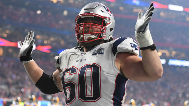 New England Patriots center David Andrews