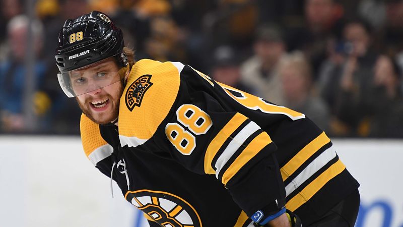 Boston Bruins forward David Pastrnak