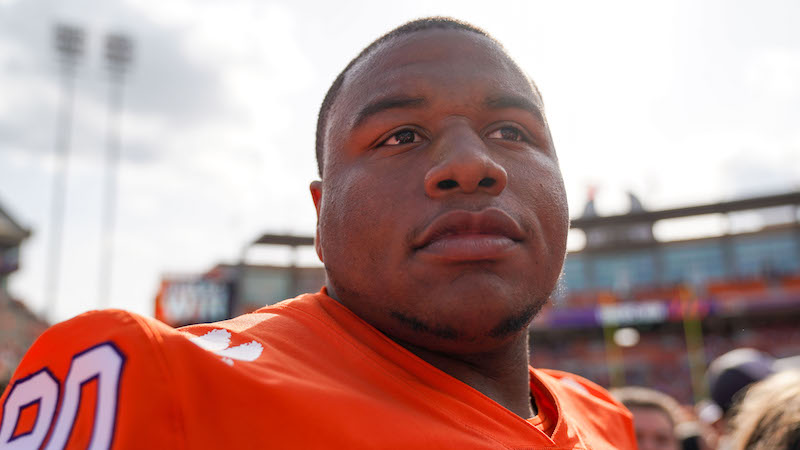 Clemson defensive tackle Dexter Lawrence