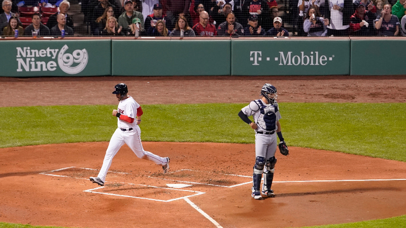 Boston Red Sox left fielder J.D. Martinez