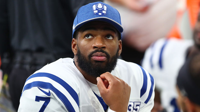 Indianapolis Colts quarterback Jacoby Brissett