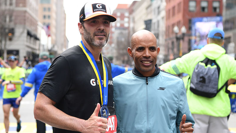 Jimmie Johnson, Meb Keflezhighi