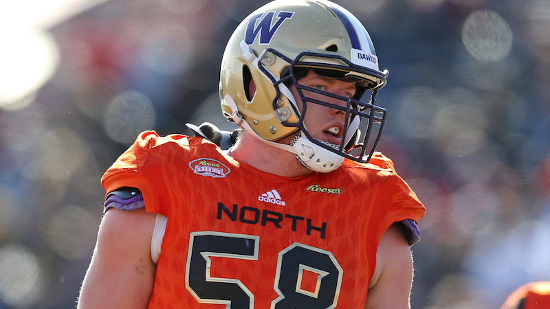 Washington offensive tackle Kaleb McGary