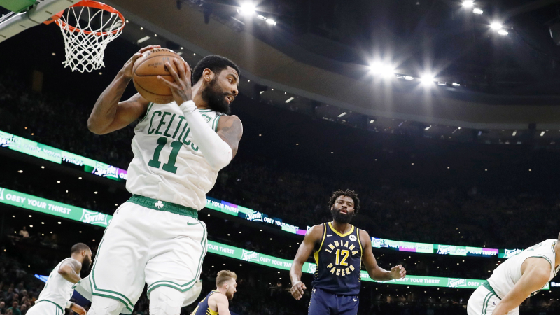 Boston Celtics point guard Kyrie Irving
