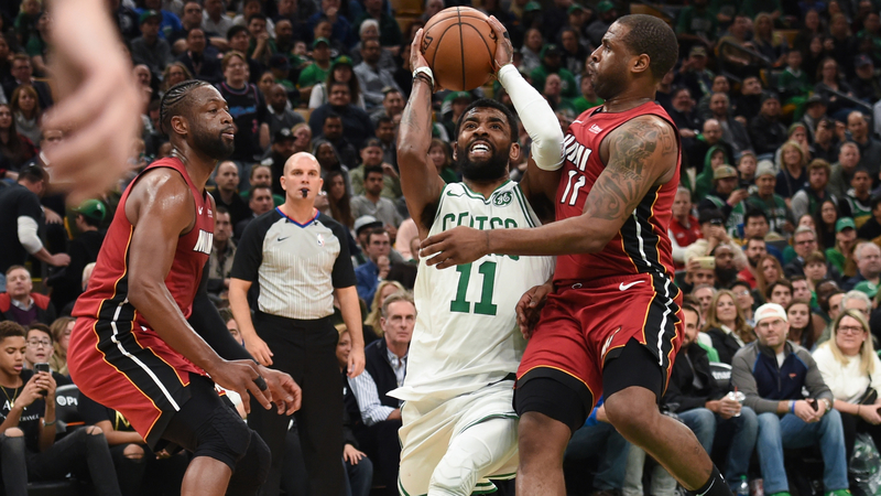 Boston Celtics point guard Kyrie Irving