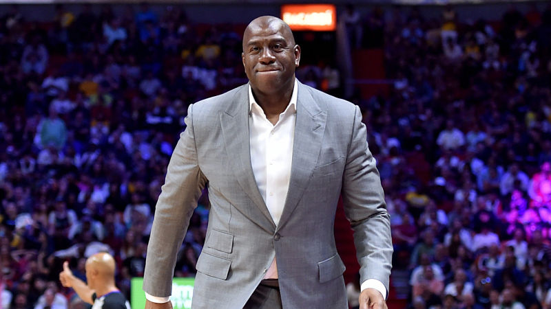 Former Los Angeles Laker Magic Johnson