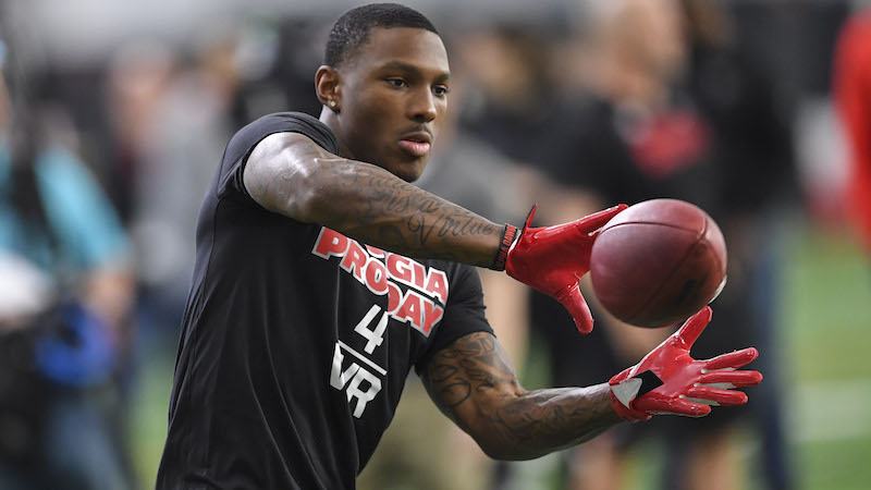 Georgia wide receiver Mecole Hardman