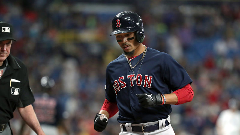 Boston Red Sox right fielder Mookie Betts