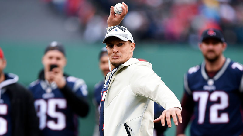 New England Patriots tight end Rob Gronkowski