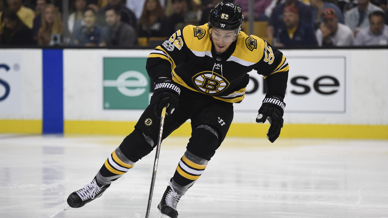 Bruins forward Sean Kuraly