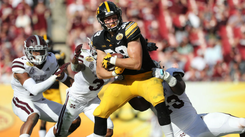 Iowa Hawkeyes tight end T.J. Hockenson