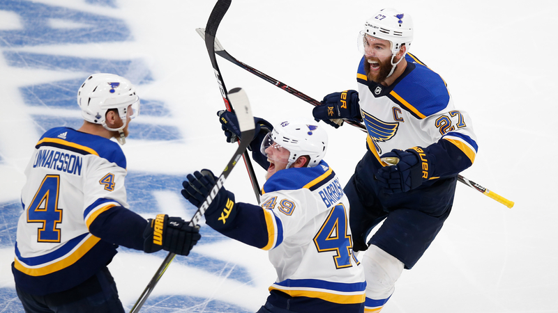 Blues defenseman Carl Gunnarsson